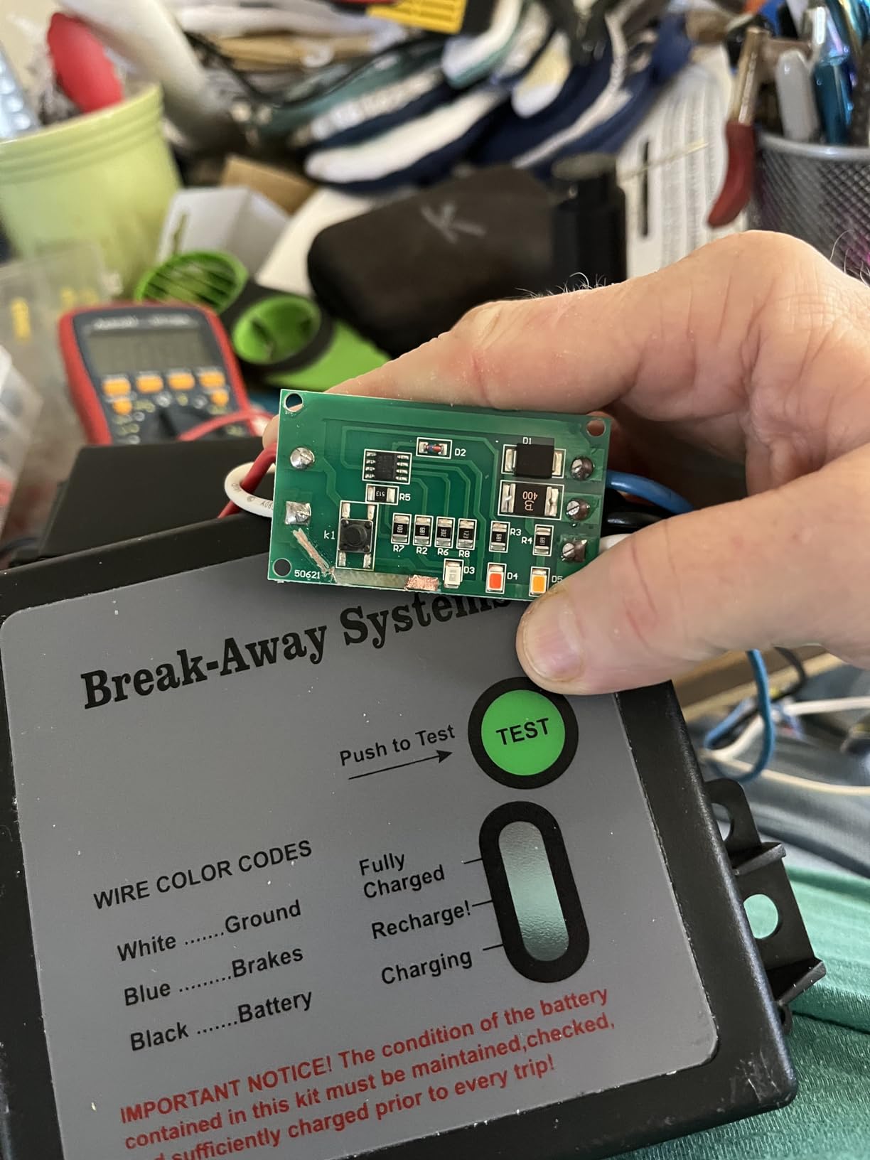 Jack Boss Trailer Breakaway Kit, LED Test Controller System, Universal for Brakes of Trailer Vehicle Automotive customer photo 1