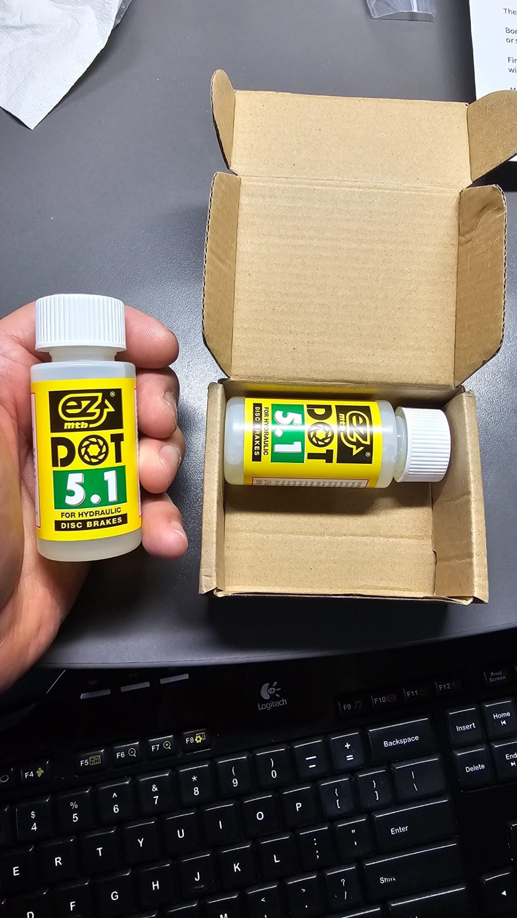 Bicycle DOT 5.1 Brake Fluid High Performance DOT Oil for SRAM/Hayes/Hope/Formula Hydraulic Disc Brakes, 120ml/4oz customer photo 1