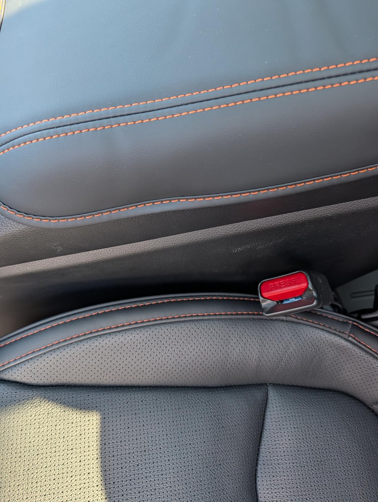 INTGET Center Console Cover for 2026 Honda HRV/HR-V Accessories 2023 2024 2025 Leather Car Armrest Arm Rest Box Lid Middle Console Seat Cover Protector (Black Stitches, 2023+) customer photo 2