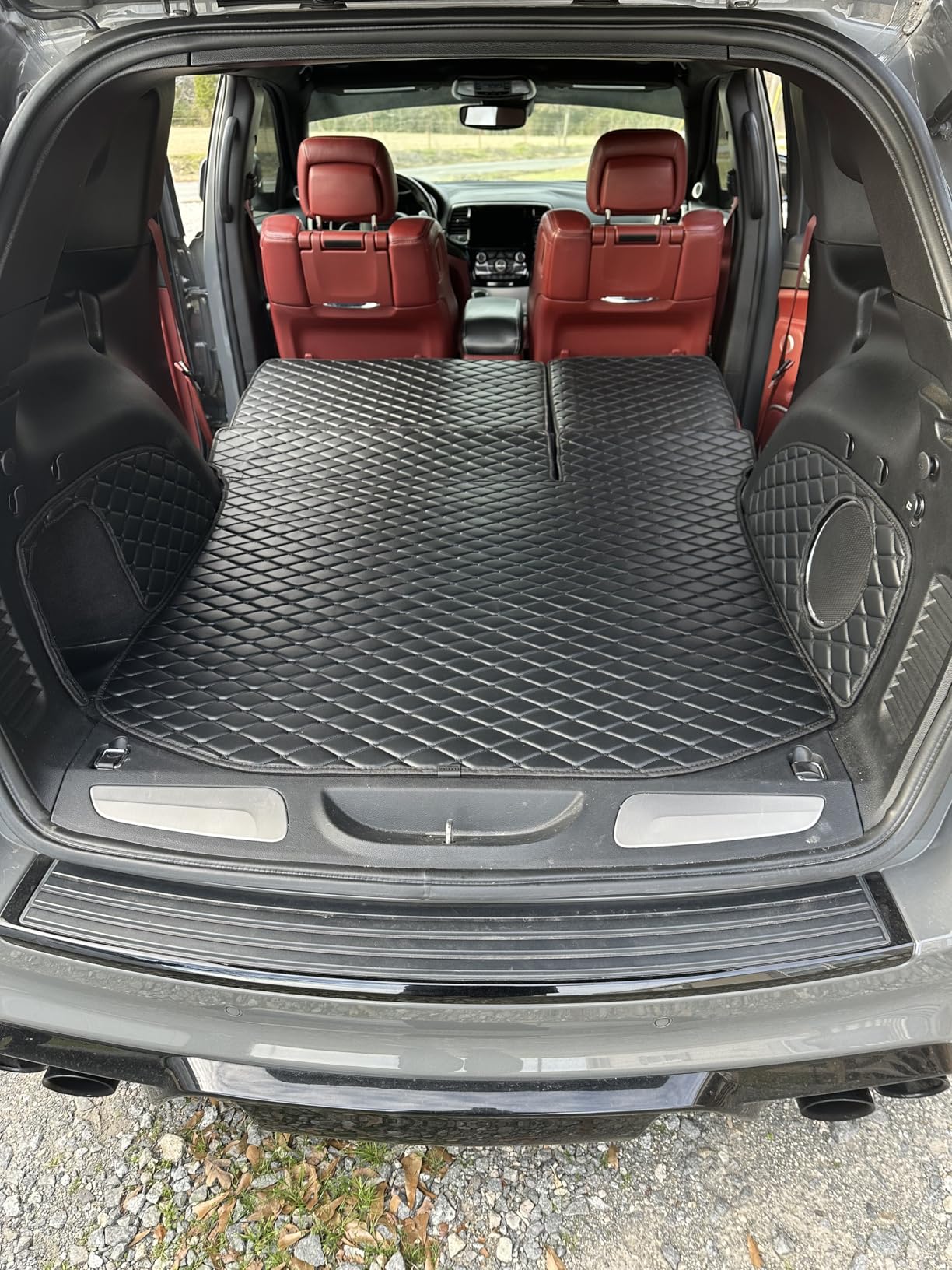 for 2011-2021 Jeep Grand Cherokee Trunk Mat and Rear Backrest Mat Cargo Liners All Weather Anti-Slip customer photo 1