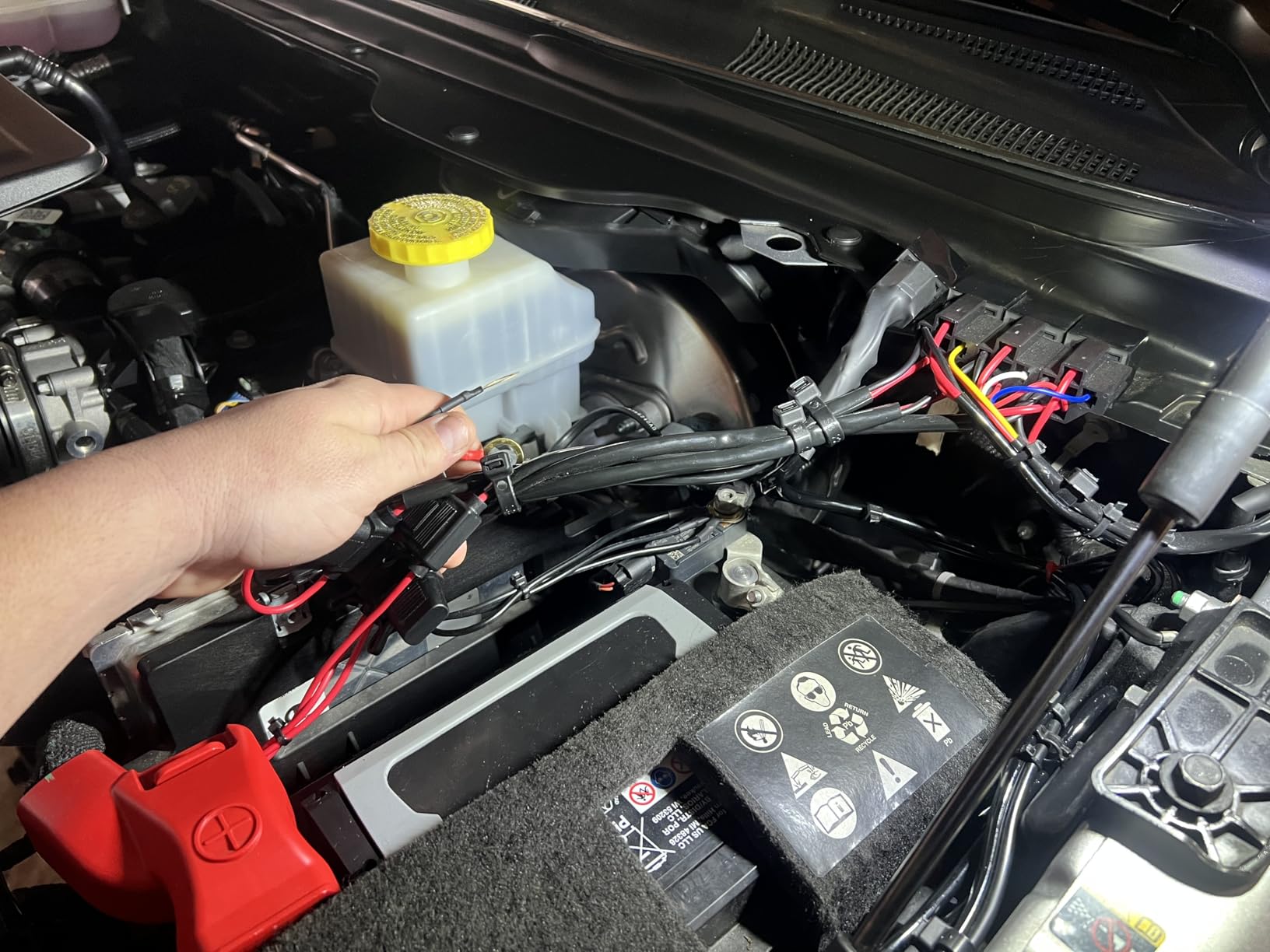 Nilight 16AWG LED Light Bar Wiring Harness Kit 12V On/Off 3 Gang LED Pod Lights Rocker Switch Panel Power Relay Fuse 5Pin Toggle for Cars Boat ATV Trucks-6 Leads customer photo 1