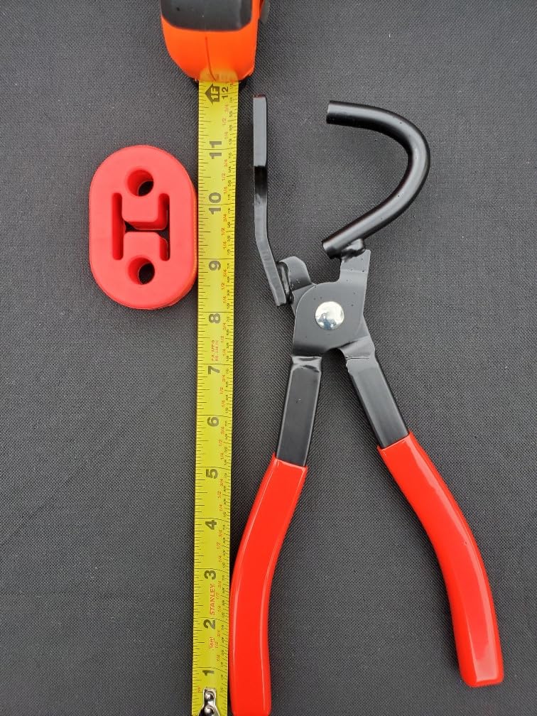 5pcs Exhaust Hanger Pliers and 2 Holes Exhaust Hanger Rubber Kit, Universal Exhaust Hanger Removal Tool For Muffler Hanger Removal (Red) customer photo 2