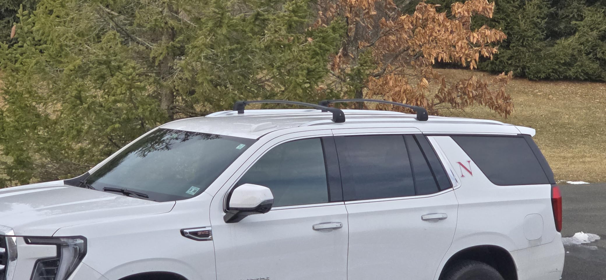 300LBS Lockable Roof Rack Cross Bars Compatible with 2019-2025 Hyundai Palisade SE SEL XRT Limited Calligraphy, Aluminum Crossbars Cargo Racks Rooftop Luggage Kayak Camping Gear Carrier customer photo 2