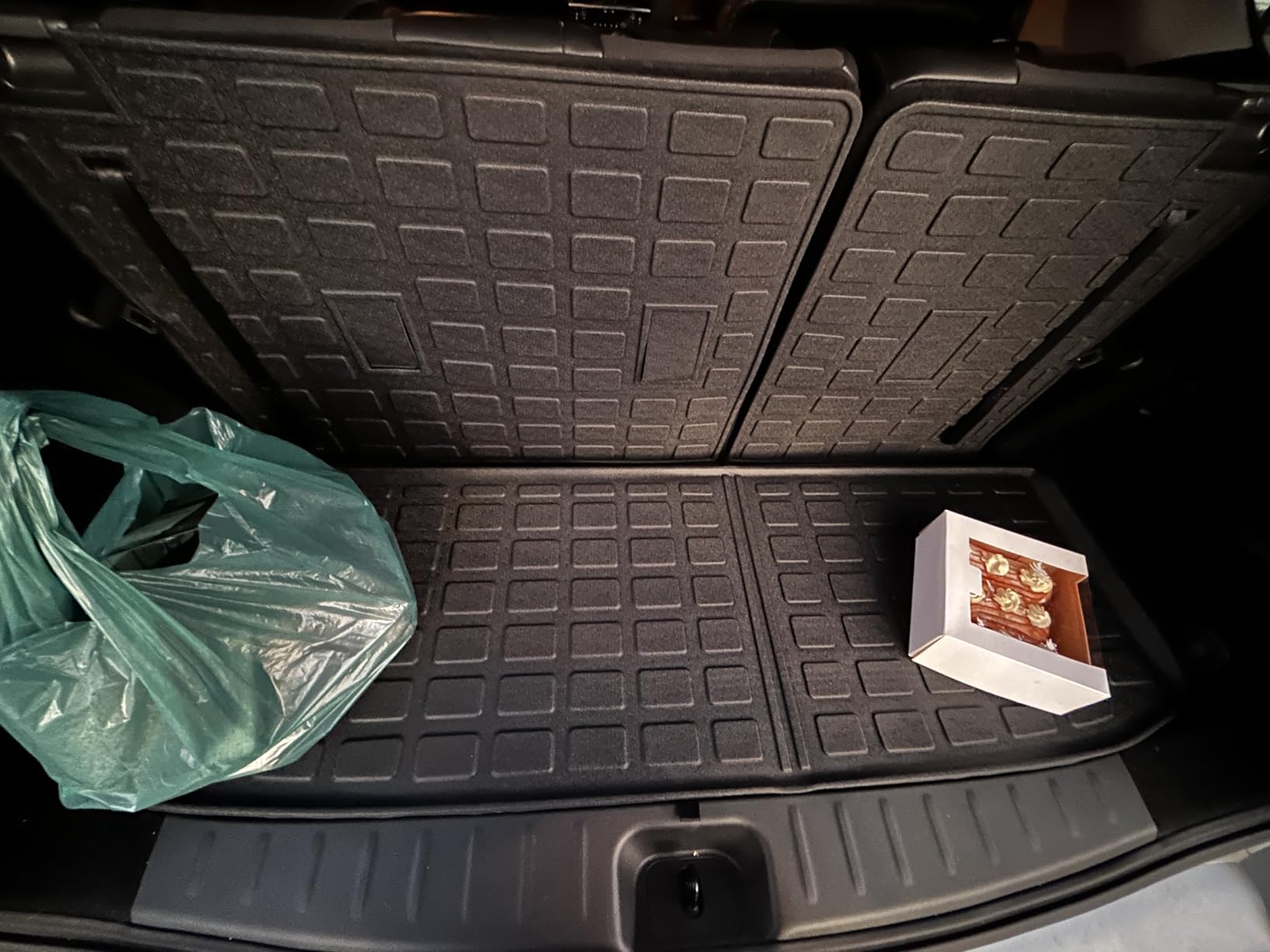 powoq Cargo Mat Compatible with 2022-2026 Nissan Pathfinder Trunk Mat with Backrest Mat TPE Cargo Liner customer photo 2