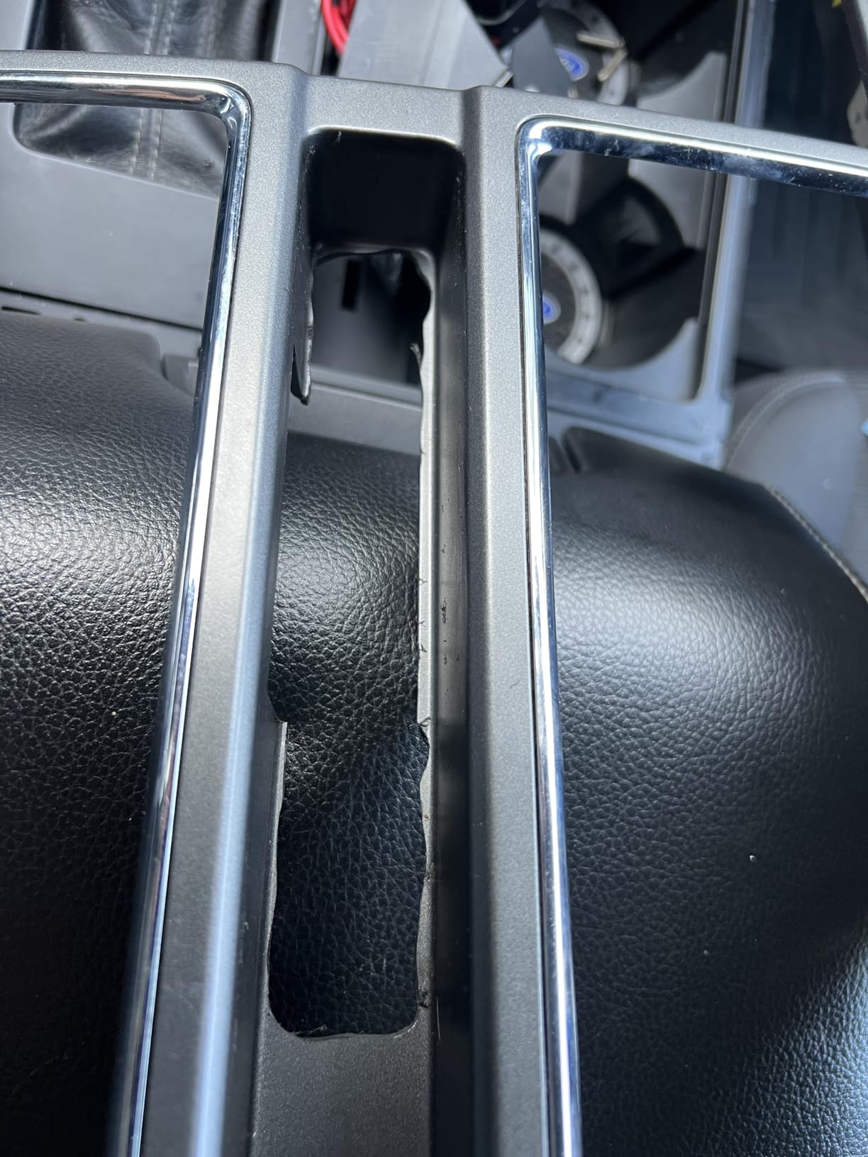 Switch Plate for Ford F150 Center Console, F-150 Years 2015-2020, 3 Switch Capacity, Control Auxiliary Lights and Equipment, Easy Installation Drop in Place, Black customer photo 2