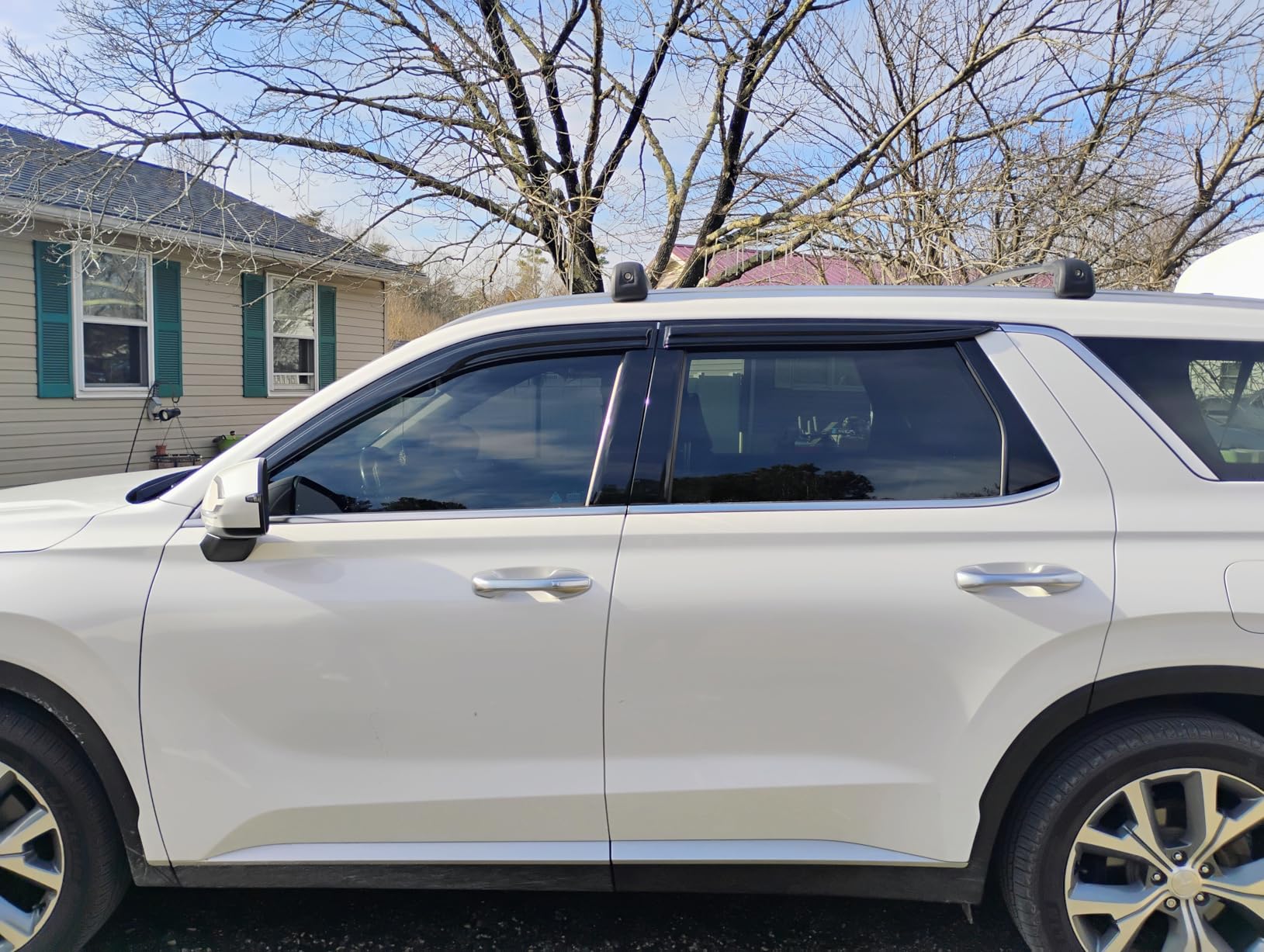 300lbs Roof Rack Cross Bars Compatible with Hyundai Palisade 2019-2025 SE SEL XRT Limited Calligraphy Lockable Cargo Crossbars Carrier Luggage Kayak Bike Snowboard customer photo 1