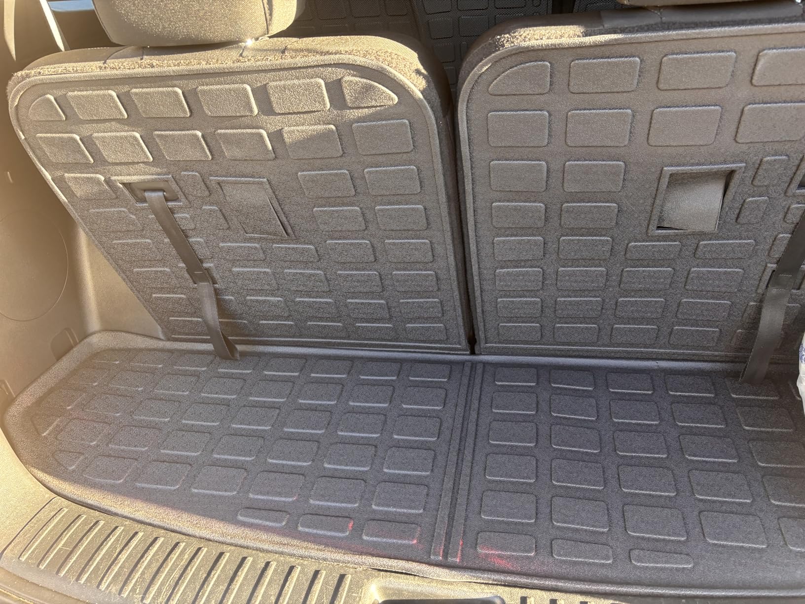 powoq Trunk Mat Compatible with 2021-2026 KIA Sorento/Hybrid/PHEV Cargo Liner with Backrest Mats Replacement for KIA Sorento 2021 2022 2023 2024 2025 2026 Accessories customer photo 1