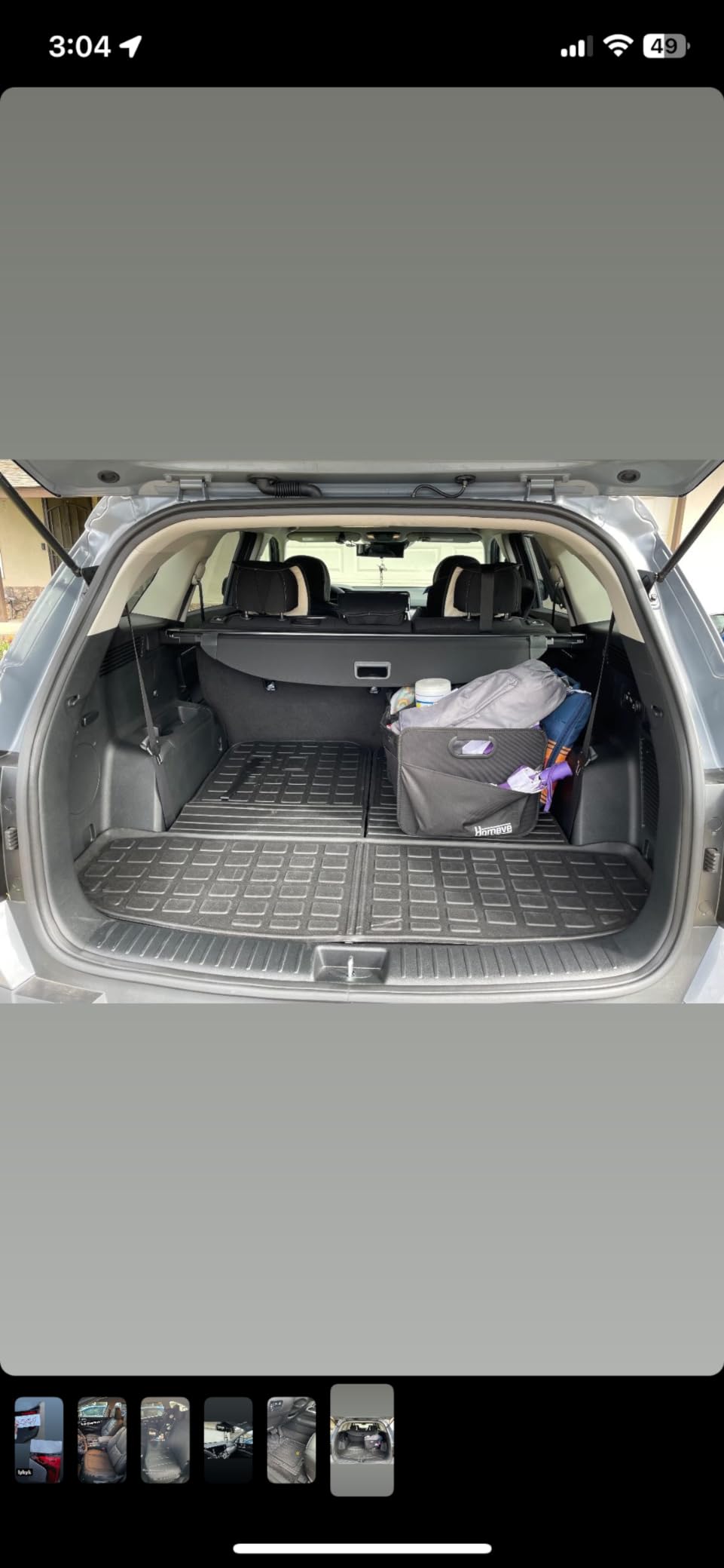 powoq Trunk Mat Compatible with 2021-2026 KIA Sorento/Hybrid/PHEV Cargo Liner with Backrest Mats Replacement for KIA Sorento 2021 2022 2023 2024 2025 2026 Accessories customer photo 2
