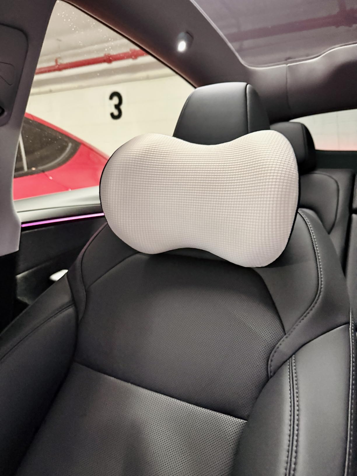 2 Pack - Car Headrest Pillow for Neck Support, 100% Memory Foam Car Pillow | Car Neck Pillow with Sleep Mask - Universal Fit Head Rest Car Headrest for Pain Relief While Driving (Contains 2 Eye Masks) customer photo 2