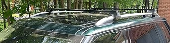 ERKUL Roof Rack Cross Bars for Range Rover Sport 2014-2022 | Anti-Theft Lock Aluminum Crossbars for Rooftop, Cargo Carrier, Luggage, Kayak, Canoe, Bike | Black customer photo 1