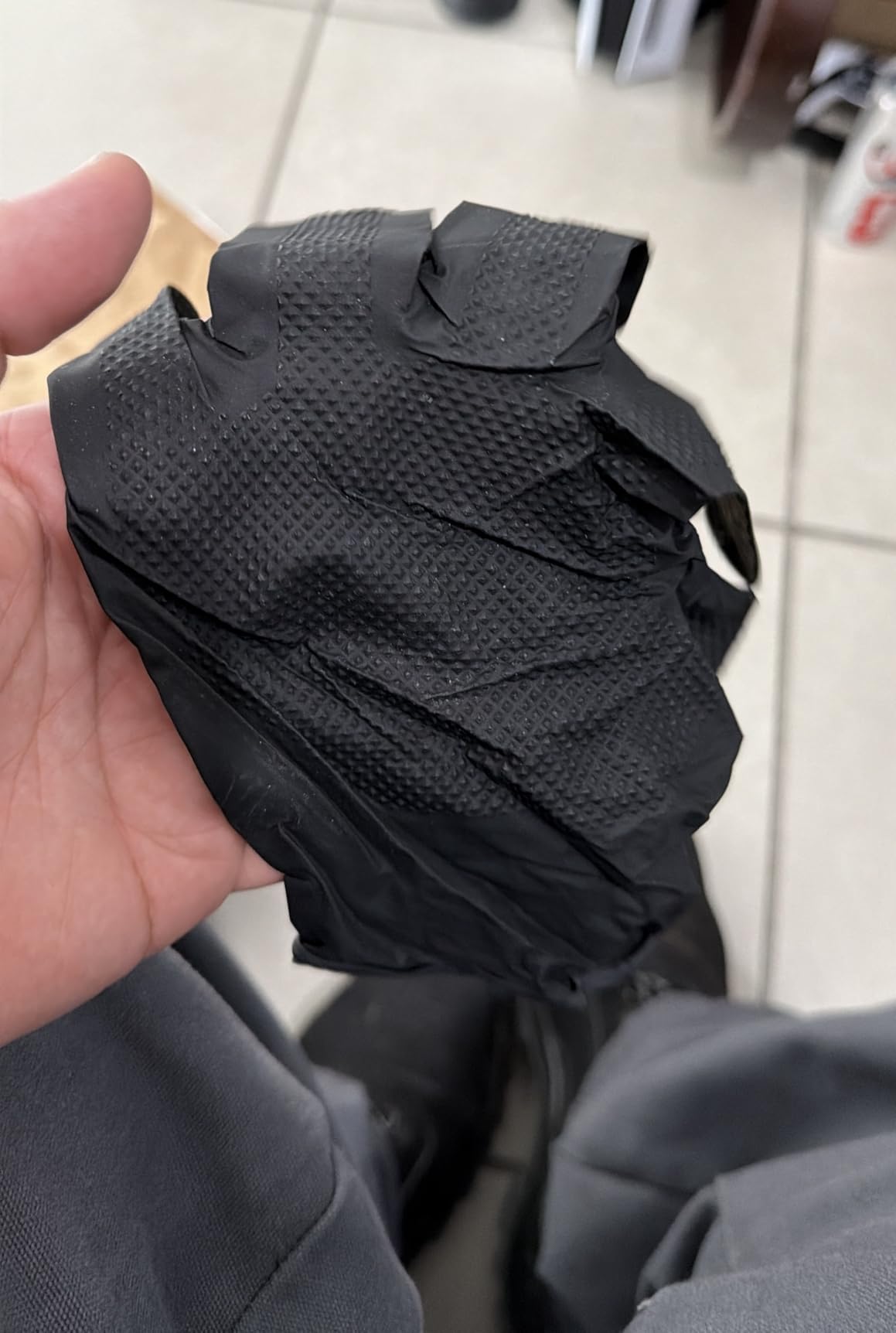 8 Mil Heavy Duty Disposable Nitrile Gloves with Diamond Texture Grip Rubber Gloves Latex & Powder Free customer photo 2