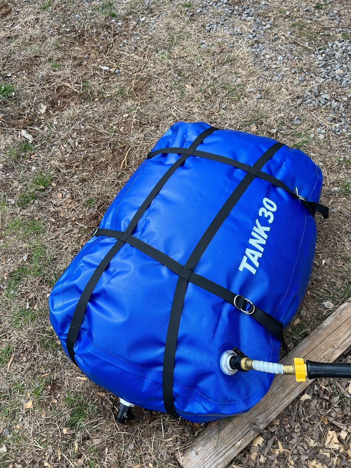 TPU Water Storage Bladder, 35 Gallon Portable RV Fresh Water Tank, Food Grade BPA Free Collapsible Flexible Container for Drinking, Camping, Irrigation & Emergency-Hurricane, Drought, Fire (3/4