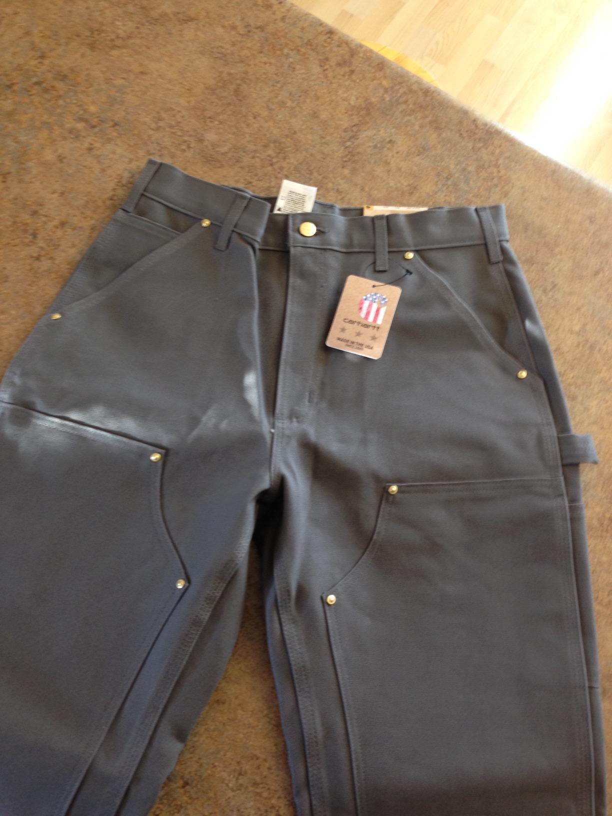 Carhartt Men's Iconic B01 Firm Duck Double-Front Dungaree customer photo 2