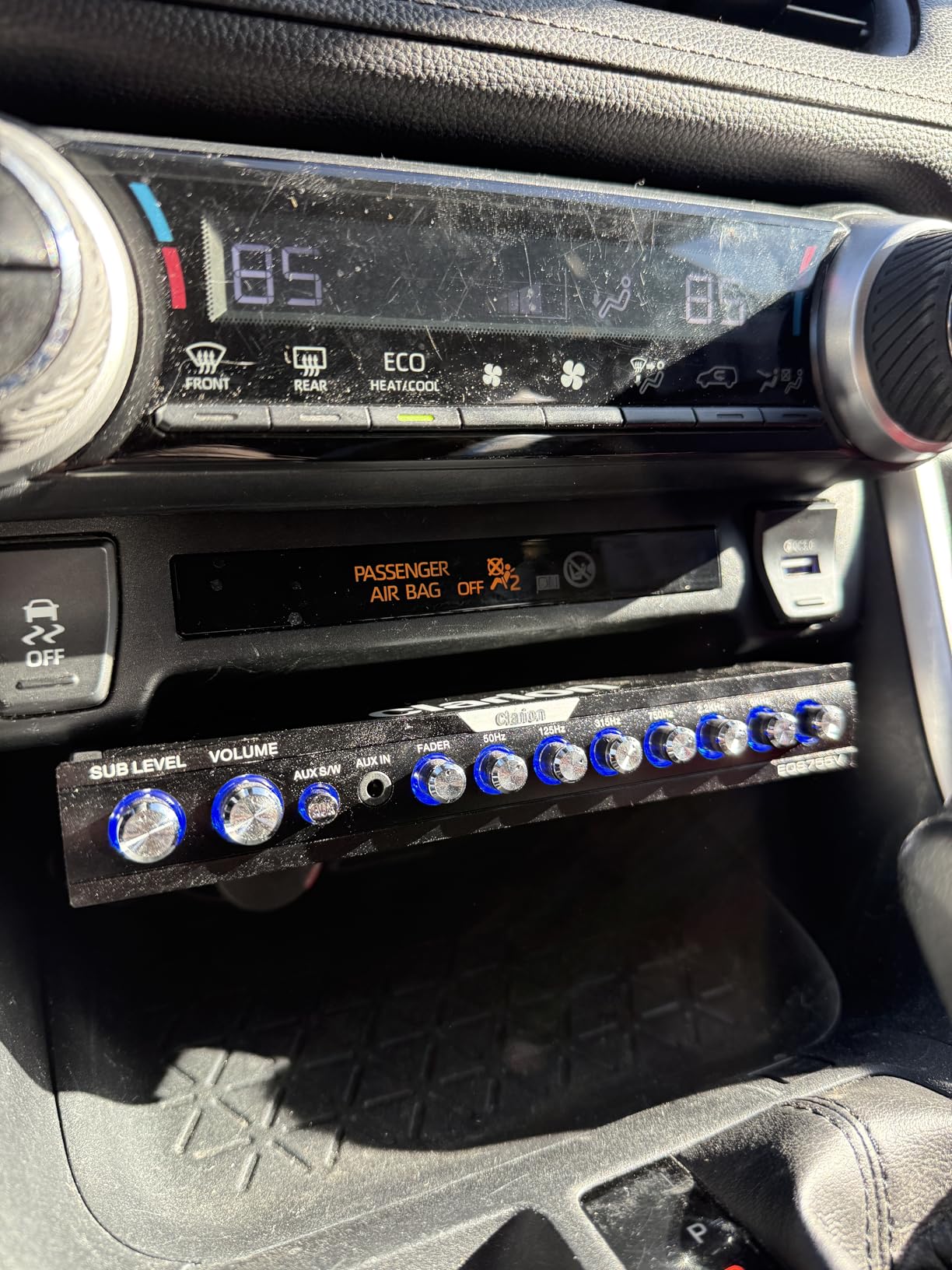 Clarion EQS755V 7-Band Car Audio 1/2-DIN Size Car Graphic Equalizer/Crossover with Front 3.5mm Auxiliary Input, Rear RCA Auxiliary Input and High Level Speaker Inputs customer photo 1