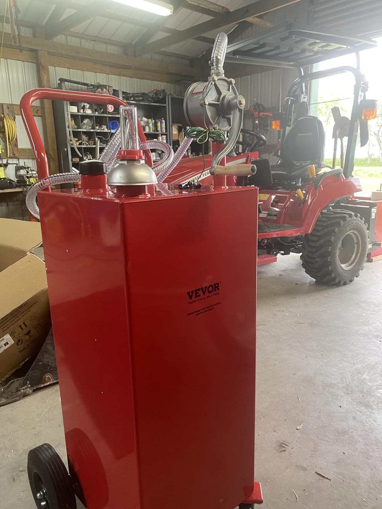 VEVOR 30 Gallon Diesel Caddy, 23.5 L/min, 180W Portable Storage Tank Container with Electric Pump Wheels, Diesel Transfer Storage Tank for Fueling customer photo 2