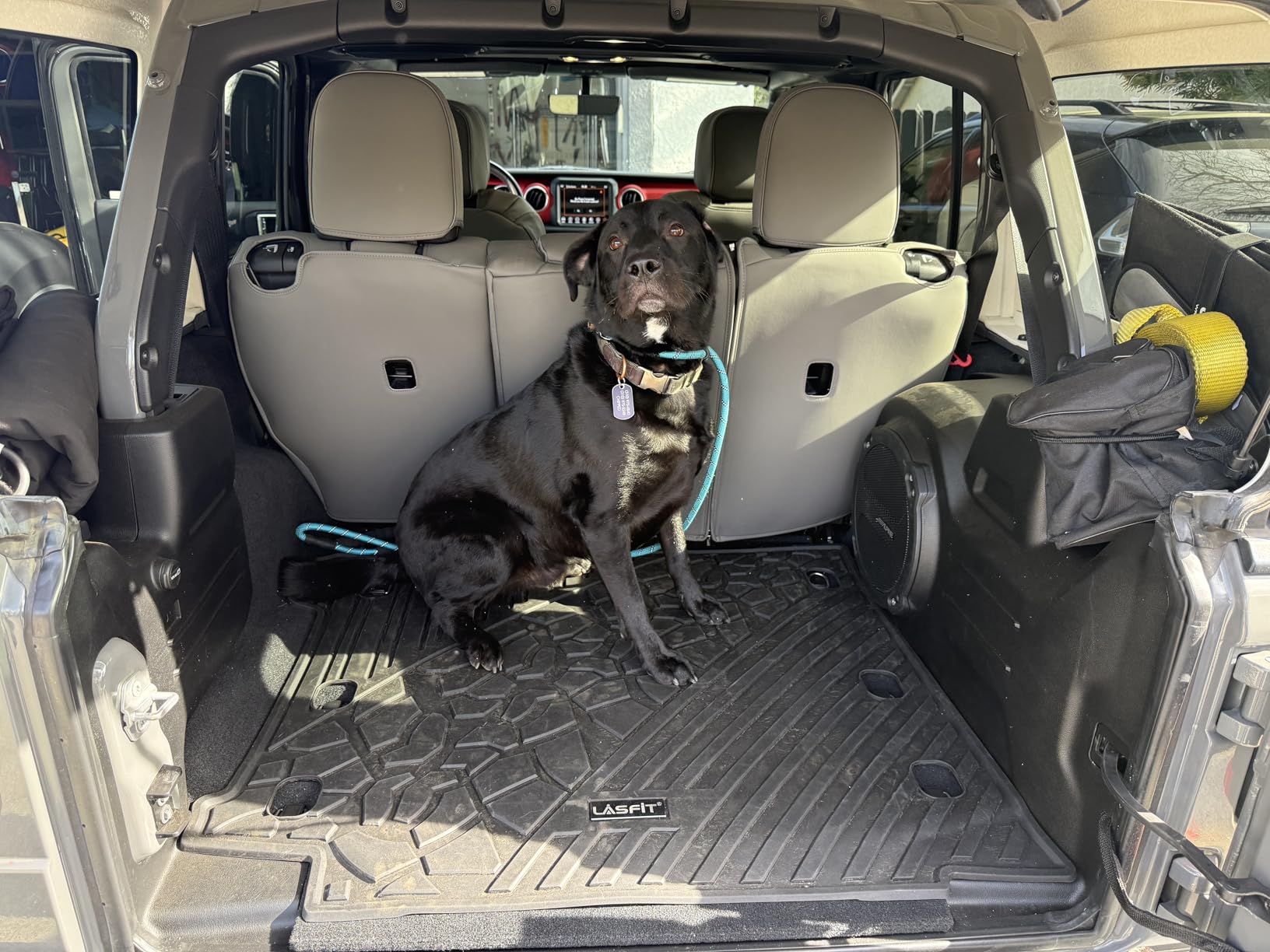 LASFIT Cargo Mat for Jeep Grand Cherokee 2011-2020 2021 5 Seats, All Weather TPE Custom Fit Rear Trunk Mat Trunk Liner Cargo Liner, Black customer photo 2