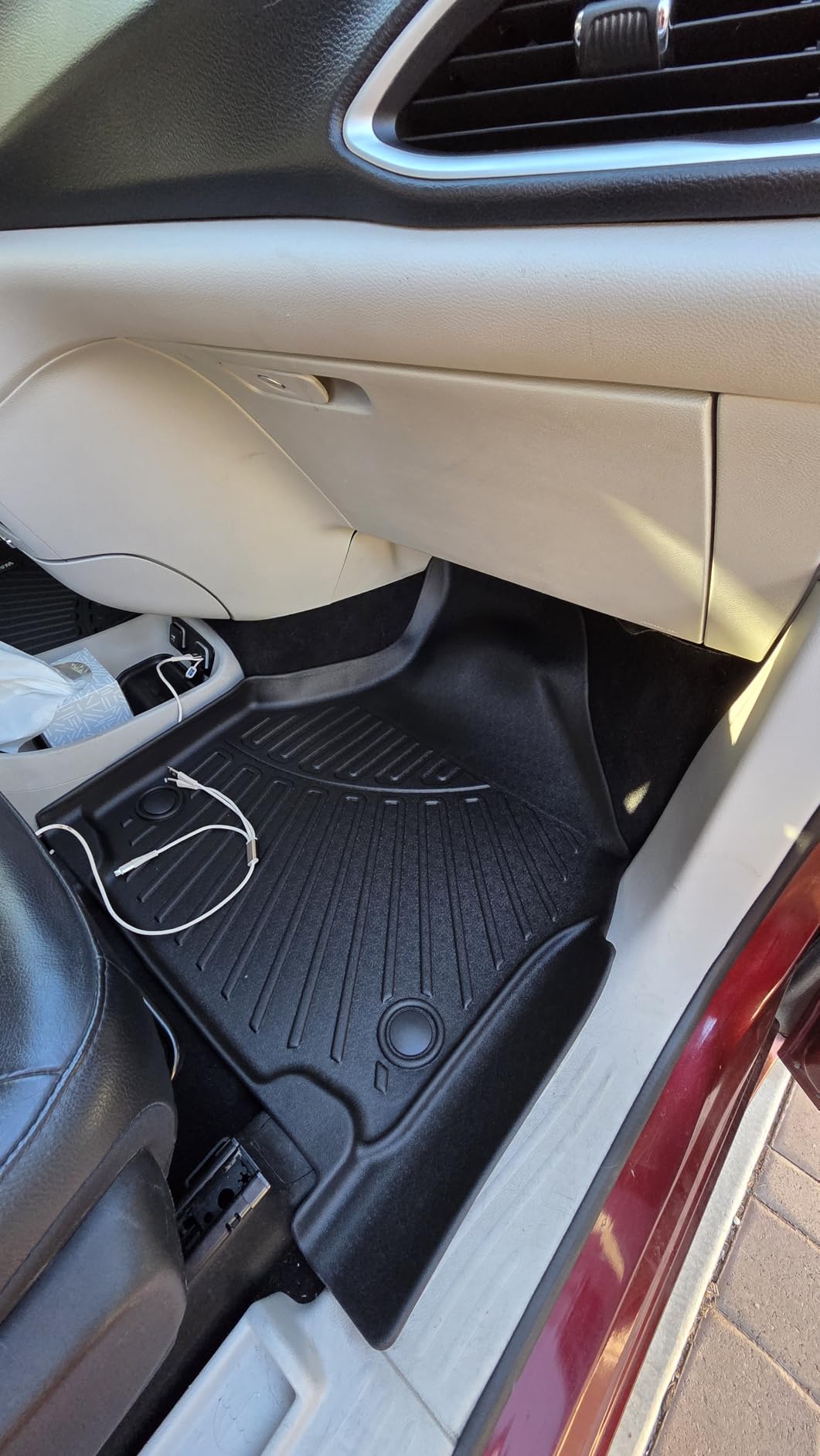 Cargo Mat for 2024 2025 2026 Mazda CX-90(fit Hybrid&Gas)(Fit 6&7&8seat) All Weather TPE Custom Fit Easy Clean Car Trunk Mat for 2024-2026 Mazda CX90 Cargo Liner, CX-90 Cargo Accessories-Black customer photo 1