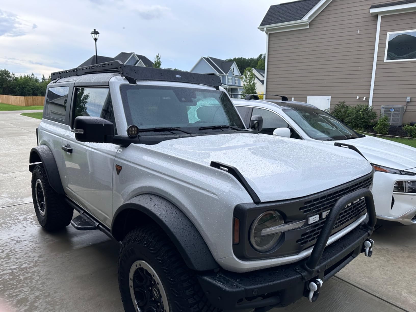 Hooke Road Bronco 2 Doors Roof Rack Full Length Cargo Carrier Basket Cross Bars for Ford Bronco 2021-2026 2-Door Hardtop (Exclude Bronco Sport), Load 500 lbs customer photo 1