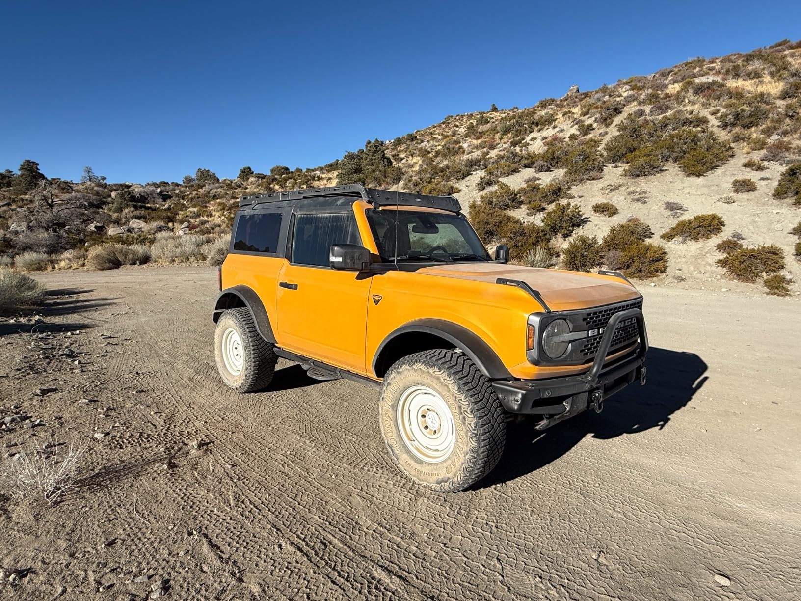 Hooke Road Bronco 2 Doors Roof Rack Full Length Cargo Carrier Basket Cross Bars for Ford Bronco 2021-2026 2-Door Hardtop (Exclude Bronco Sport), Load 500 lbs customer photo 2