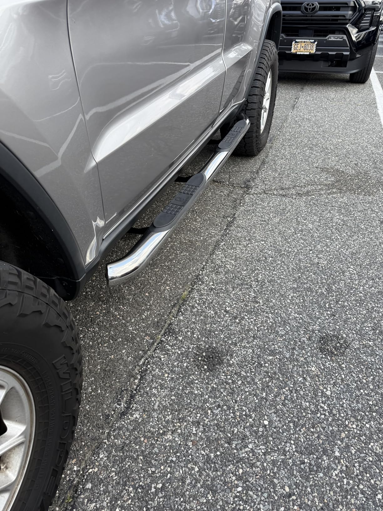 YHTAUTO 3 Inch Running Boards Fit Jeep Grand Cherokee 2011-2022 SUV, Round Side Steps Carbon Steel Step Bars Off-Road Exterior Accessories customer photo 1