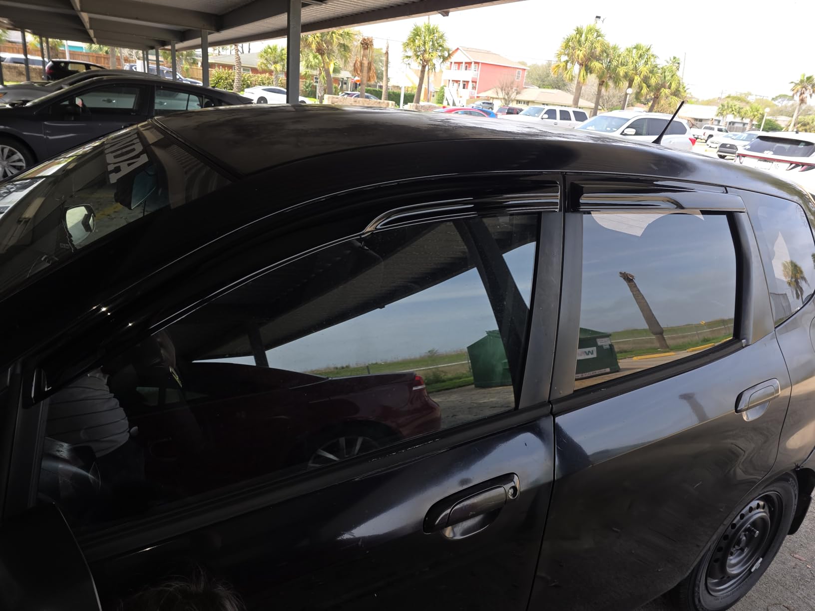 KPY Rain Guards Fit for 2010-2013 Mazda 3 Hatchback, Out-Channel Window Visors Vent Wind Deflectors 4PC, Car Accessories for 10-13 Mazda 3 Hatchback (Excludes Sedan) customer photo 1