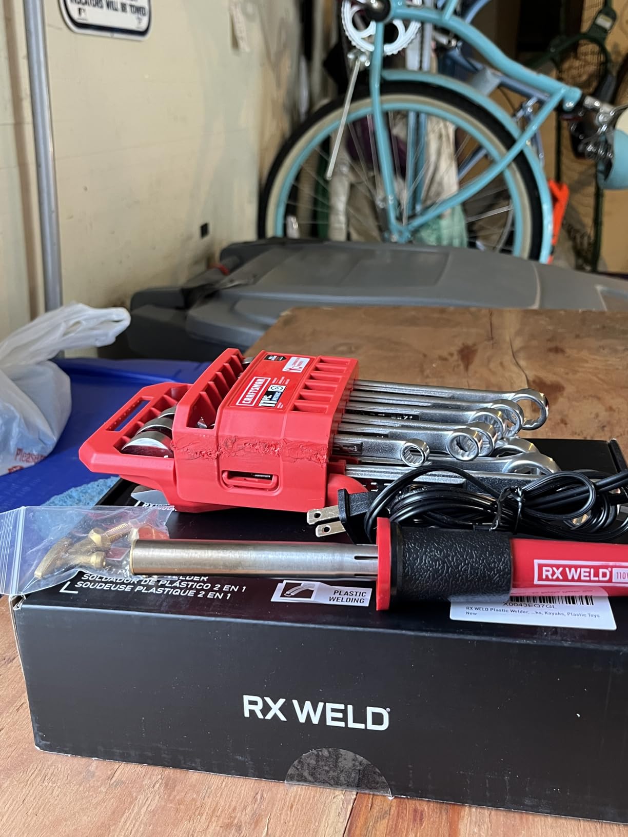 RX WELD Plastic Welder, 2 in 1 Welding Kit Repair Welder Kit 1000PCS Hot Stapler for Car Bumper Cracks, Kayaks, Plastic Toys, Patent Number D1052628 customer photo 1
