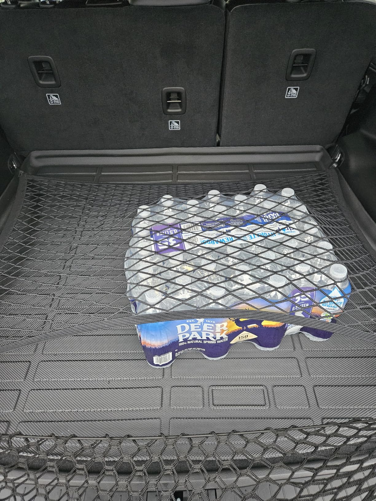 Cargo Net for SUV Car Trunk Net Organizer with ABS Hook Elastic Storage Mesh Nets 31.5 x23.6 inches Stretch to 70.8 x 47.2 inches for Pickup Trucks Tailgate Netting Accessories customer photo 2