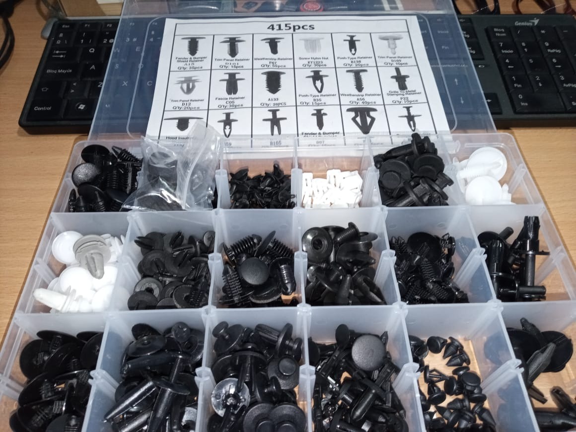 GOOACC 1390Pcs Car Door Panel Clips & Auto Fasteners Assortment - 33 Most Popular Sizes Automotive Push Pin Rivets Set Bumper Trim Body Clips for GM Ford Honda Chrysler Mazda customer photo 1