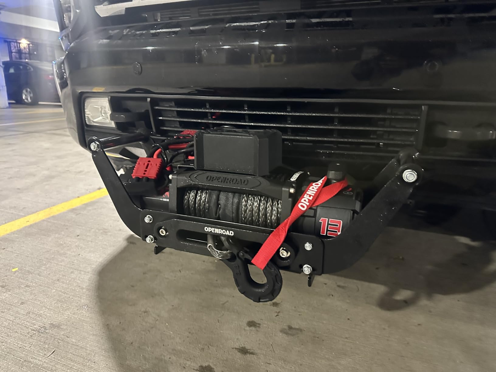 Nilight Universal Trailer Hitch Winch Mounting Plate 10 x 4 1/2 Winch Bracket Winch Mounting 2 Inch Receiver Hitch Heavy Duty Steel 15000Lbs Capacity for ATV UTV SUV Truck Pickup customer photo 2