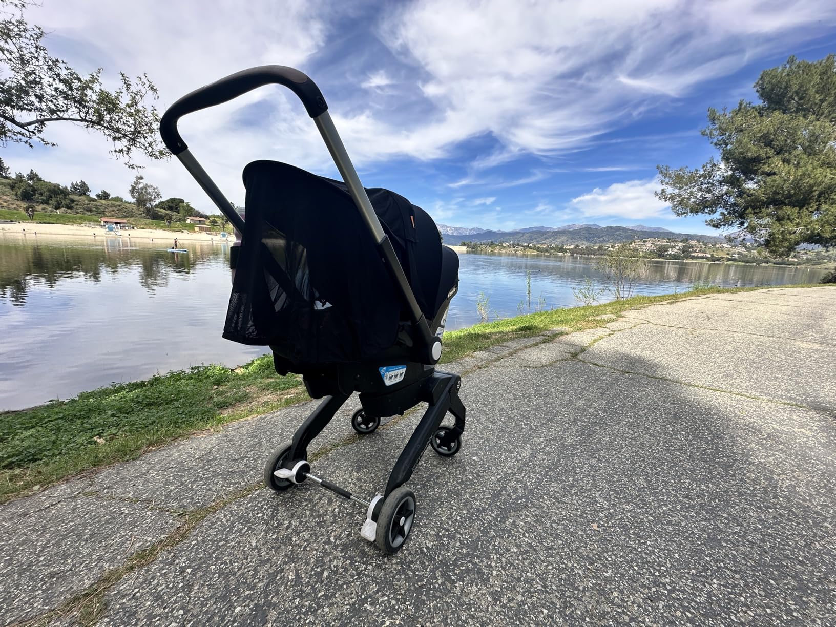 Doona Sunshade Extension | Doona Accessories Stroller for Summer | Car Seat Cover Attachment for Sun Protection | Carseat Canopy for Baby Sun Shade Extender | Also Compatible with Carseat customer photo 1