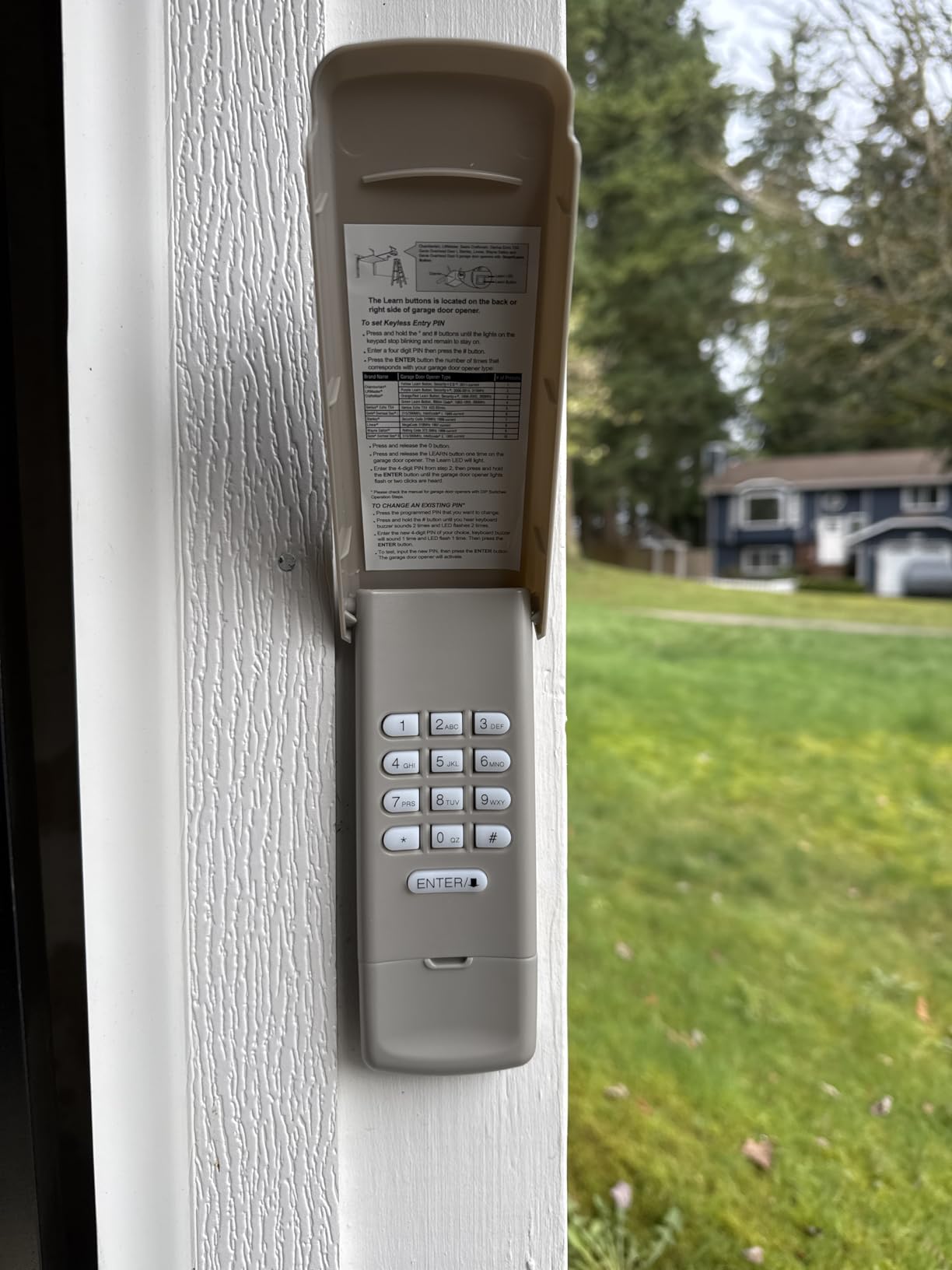 Universal Garage Door Opener Keypad for Liftmaster Chamberlain Craftsman Wayne Dalton Openers Produced Since 1993, Wireless Keypad Keyless Entry, Replaces 877/878MAX 377/977/877/66LM, Safe Security customer photo 2