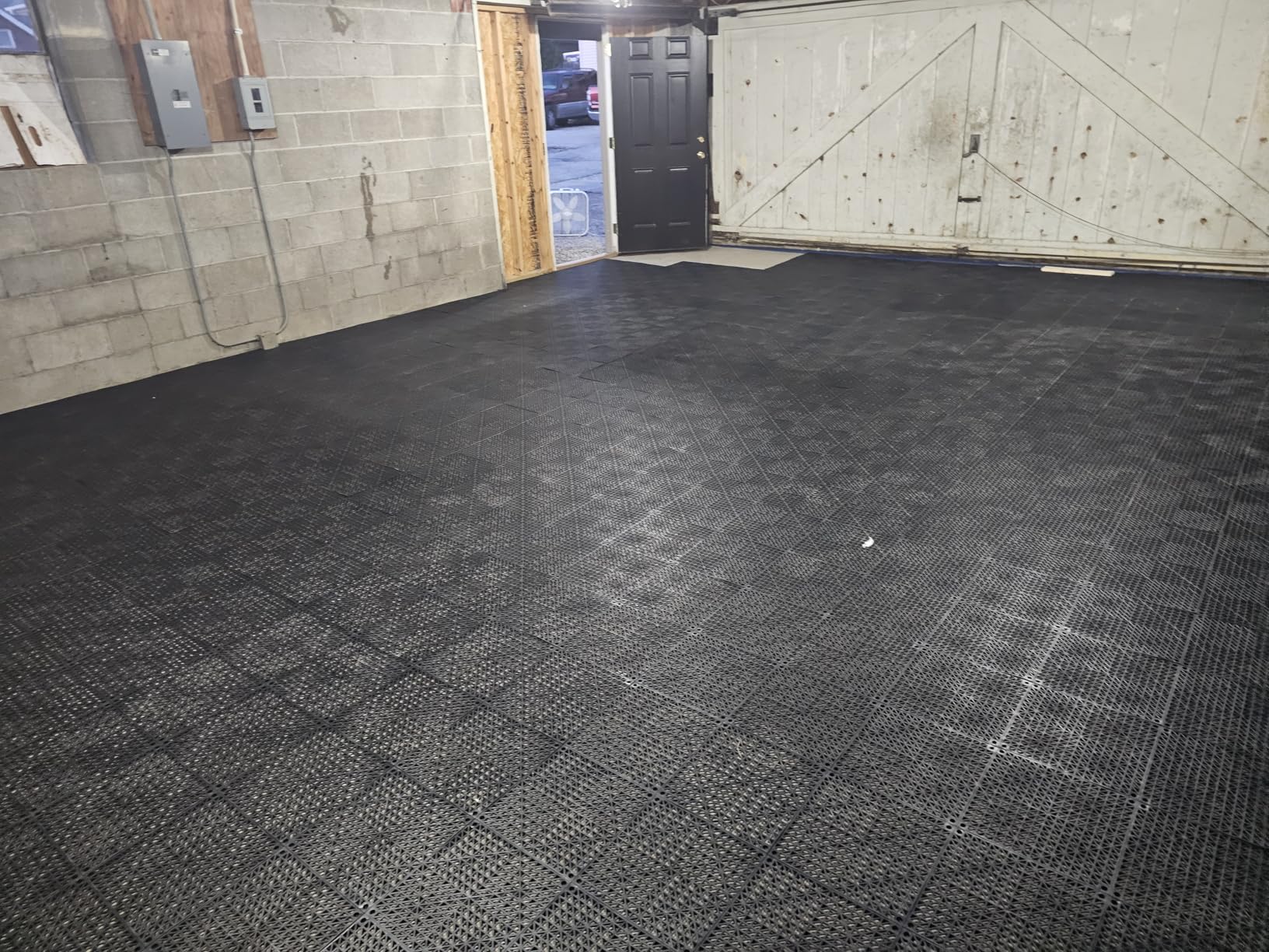 VEVOR Interlocking Tile 55PCS Black, Drainage Tiles 12