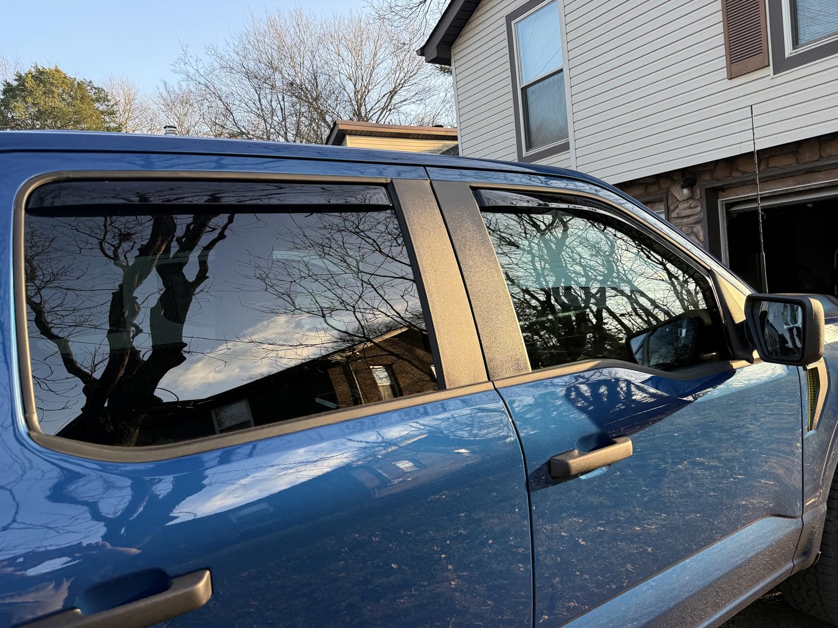Custom Fit Side Window Deflectors for Ford F-150, F-150 Lightning, F-150 Raptor customer photo 1