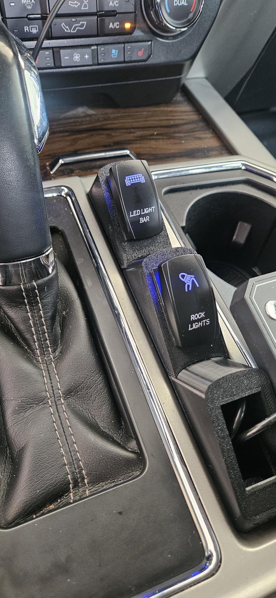 Crossroads 3D Rocker Switch Panel Mount for Ford F-150 (2015-2020, Gen 13) Center Console customer photo 1