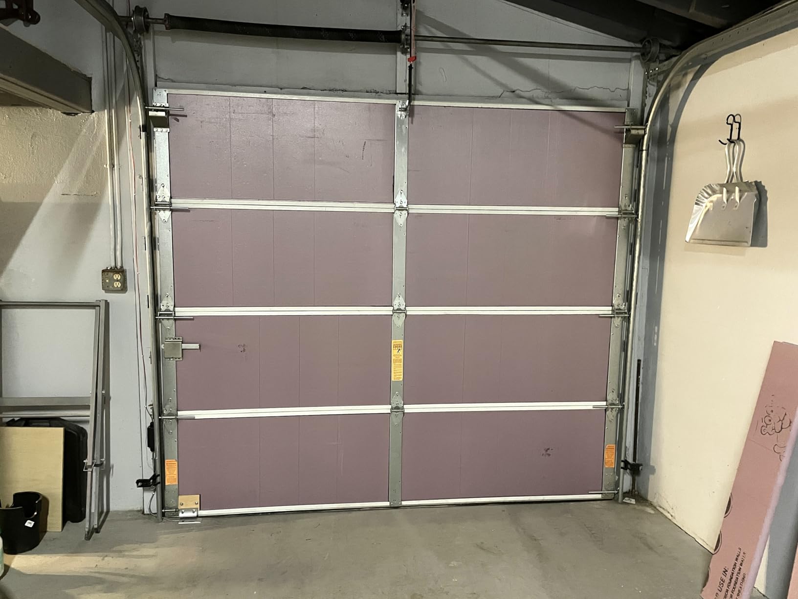 BlueTex Insulation White Reflective Foam Core Tearproof 2 Car Garage Door Insulation Kit 18FT (Wide) x 7FT (HIGH) to Cool Your Garage. Complete DIY Installation Kit customer photo 2