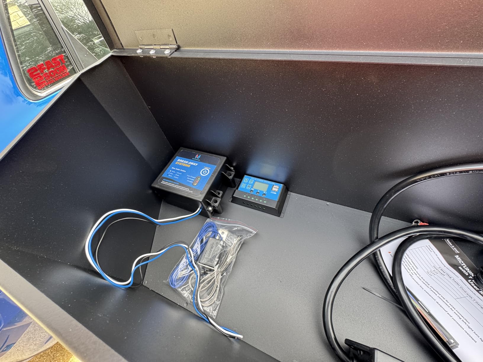 VEVOR Trailer Tongue Box, Heavy Duty Steel, 36