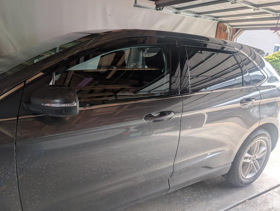 Window Visors Rain Guards for 2011 2012 2013 2014 Hyundai Sonata, Out-Channel Window Vent Wind Deflectors Visors Shades for 2011-2016 Hyundai Sonata Hybrid customer photo 1