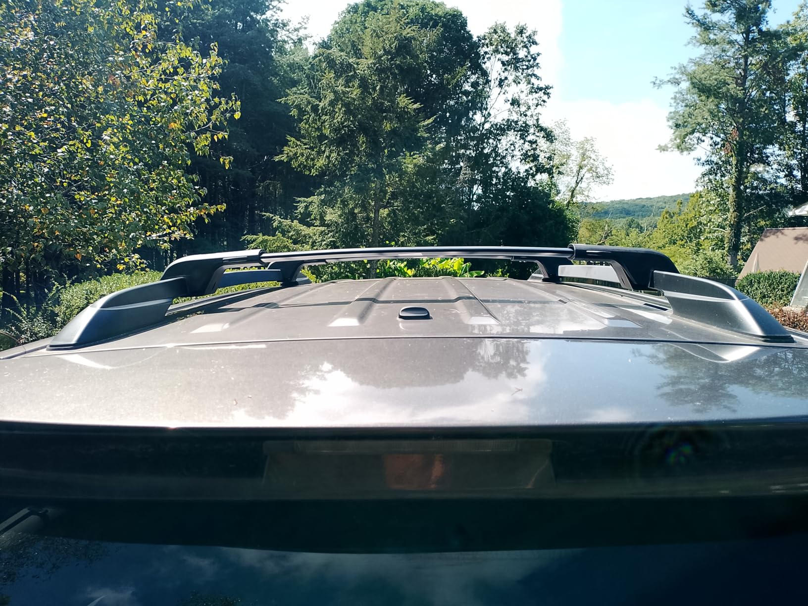 KINGGERI 300Lbs Lockable Roof Rack Cross Bars Compatible with Volkswagen VW Tiguan 2018-2026 and Taos 2022-2026, Heavy Duty Anti-Theft Aluminum Roof Rails Crossbars Rooftop Luggage Racks Carrier customer photo 2