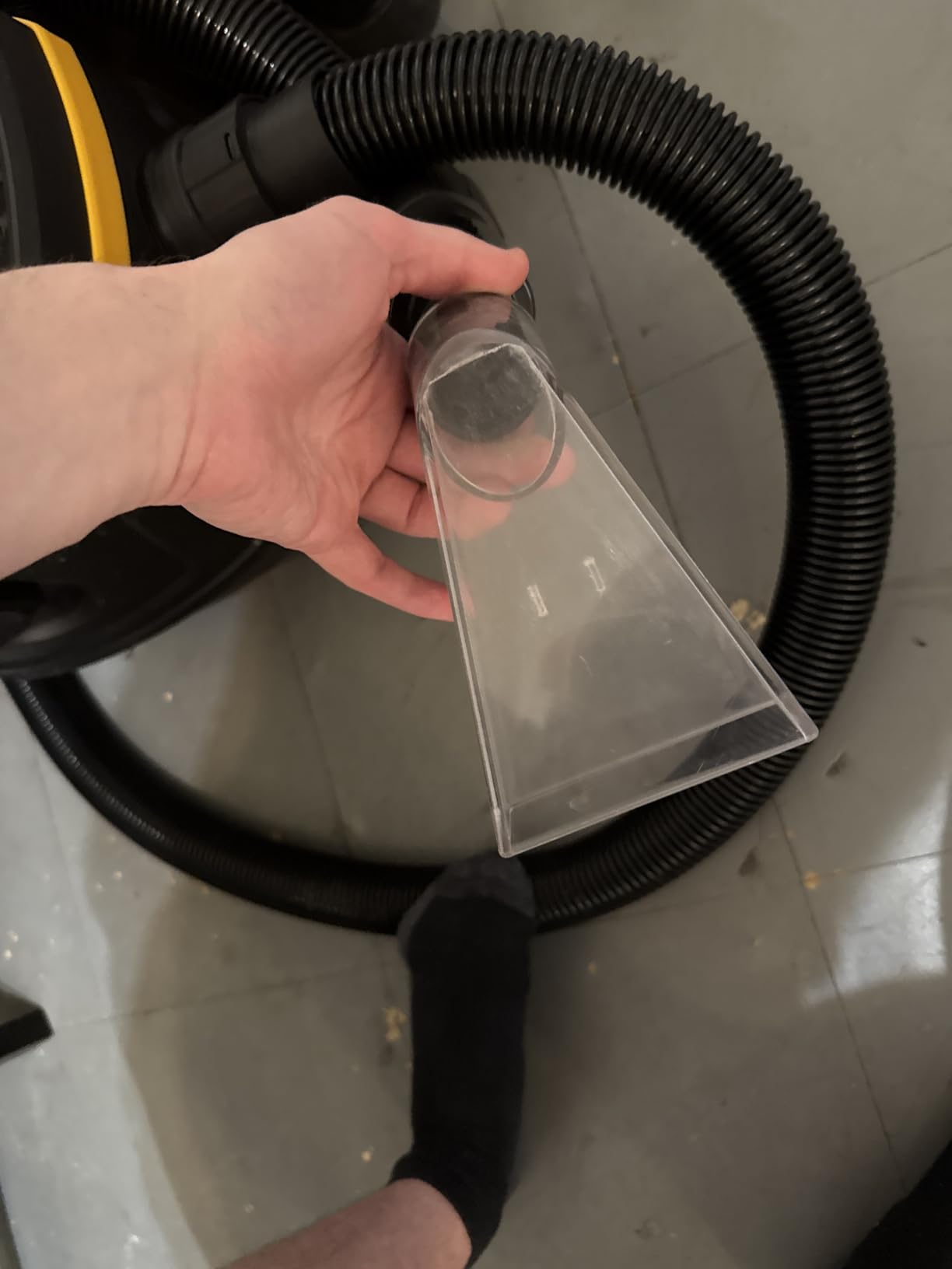 TunaMax Universal Work with All Shop Vacs Clear Extractor Attachment with 1-1/4