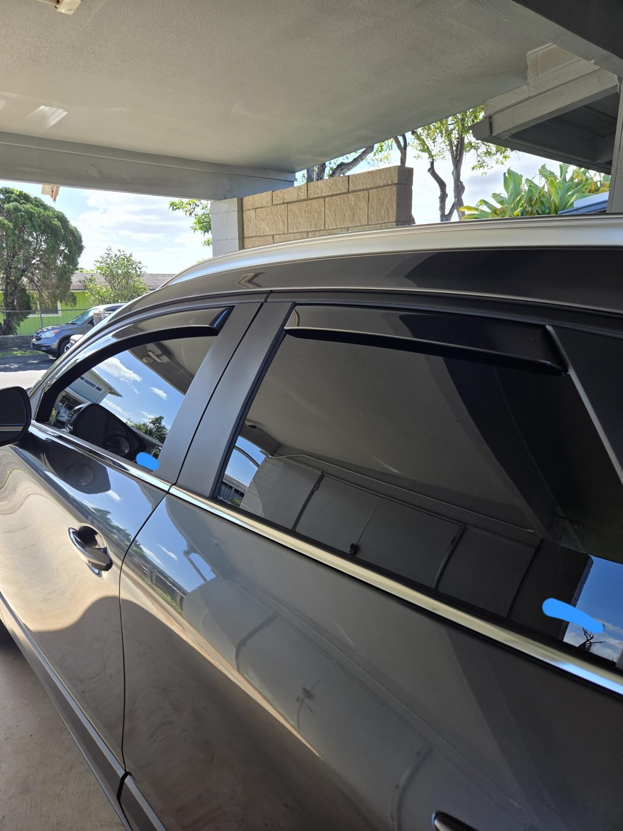 Window Deflectors Smoke Tinted In-Channel Side Window Vent Visor Deflectors Rain Guards Compatible with CX-30 2020-2026 - 4pcs. GW0603 customer photo 1
