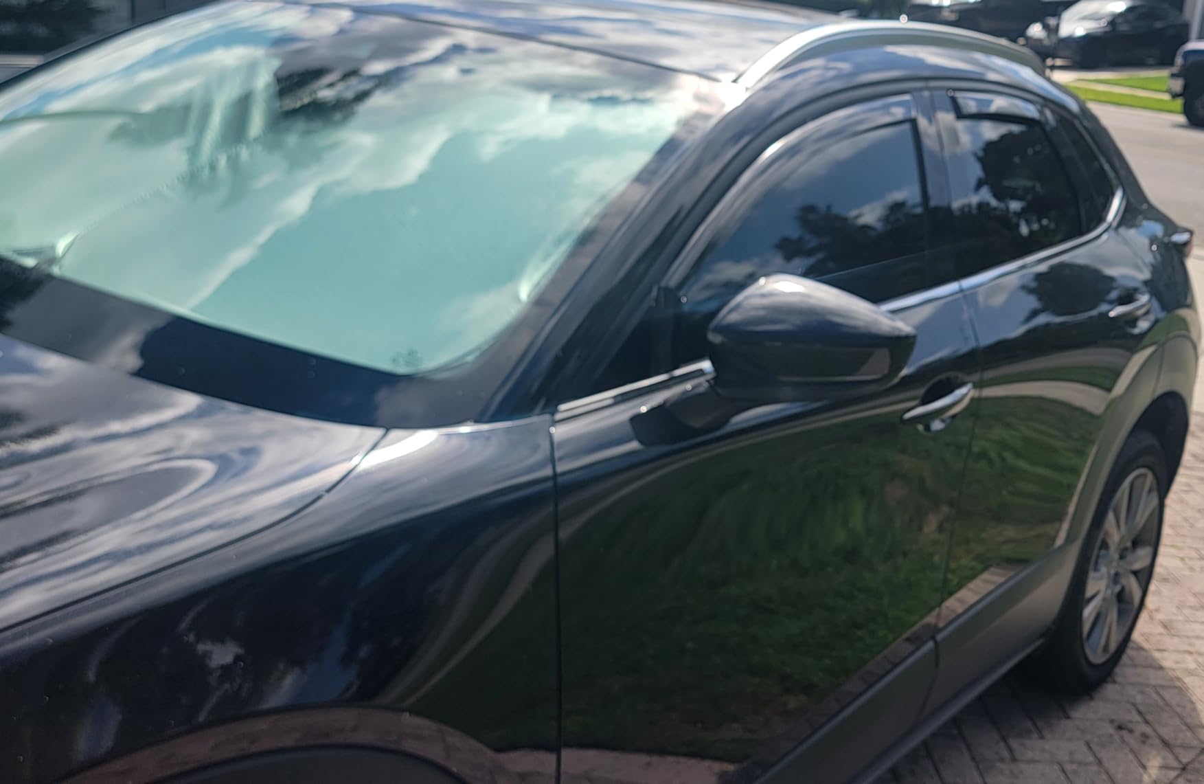 Window Deflectors Smoke Tinted In-Channel Side Window Vent Visor Deflectors Rain Guards Compatible with CX-30 2020-2026 - 4pcs. GW0603 customer photo 2