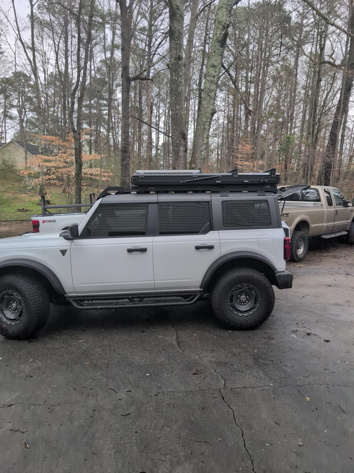 Hooke Road Bronco Roof Rack Aluminum Cross Bars for 2021-2026 Ford Bronco & Raptor 4 Door Hard Top (Exclude Bronco Sport), Full Length Cargo Carrier Basket Rack customer photo 1