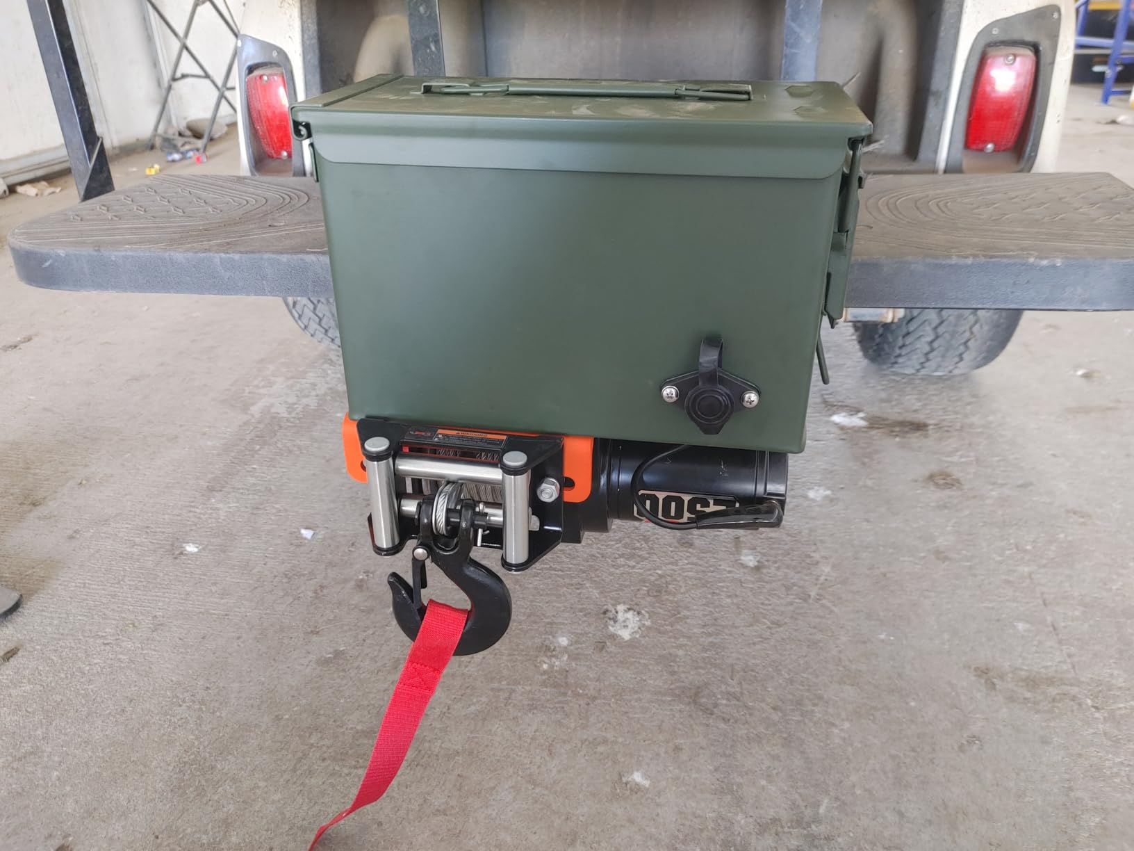 Trailer Hitch Winch Mount Plate - 2