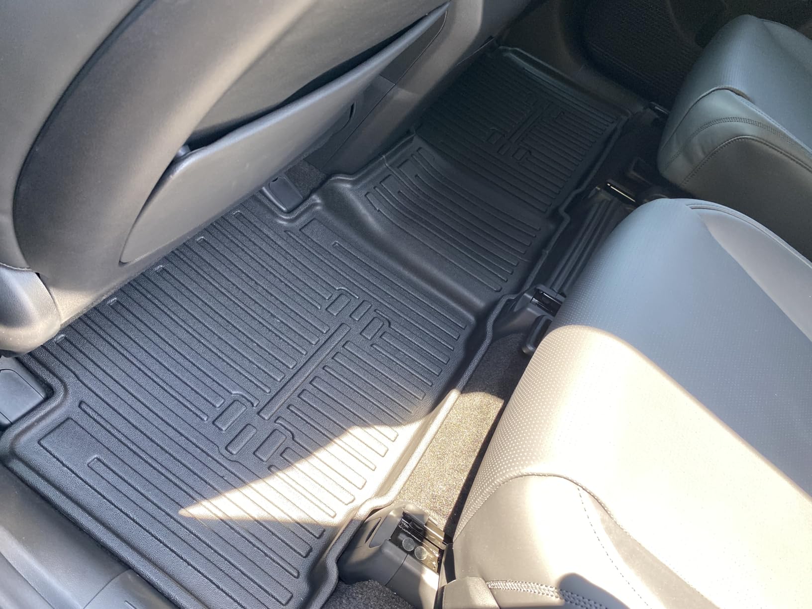 Floor Mats for 2024 2025 2026 Hyundai Santa Fe (Fit Hybrid and Gas), TPE All Weather Protection Durable Trunk Cargo Mat with Backrest Mat customer photo 2
