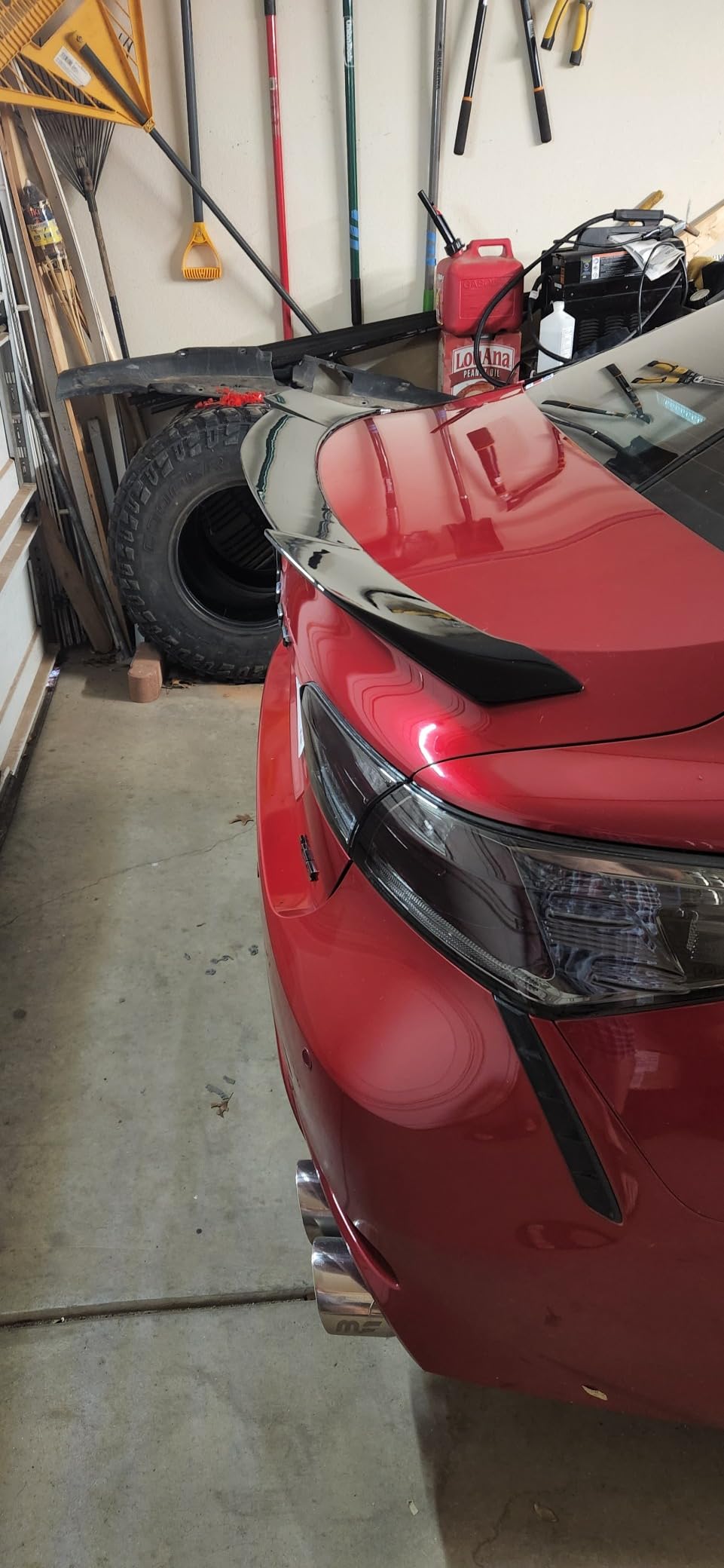 Rear Trunk Spoiler Compatible with 2018-2024 Toyota Camry SE XSE L LE XLE Hybrid, V2 Style Fits for 18-24 Sedan, High Kick Spoiler Wing Lip (Glossy Black) customer photo 1