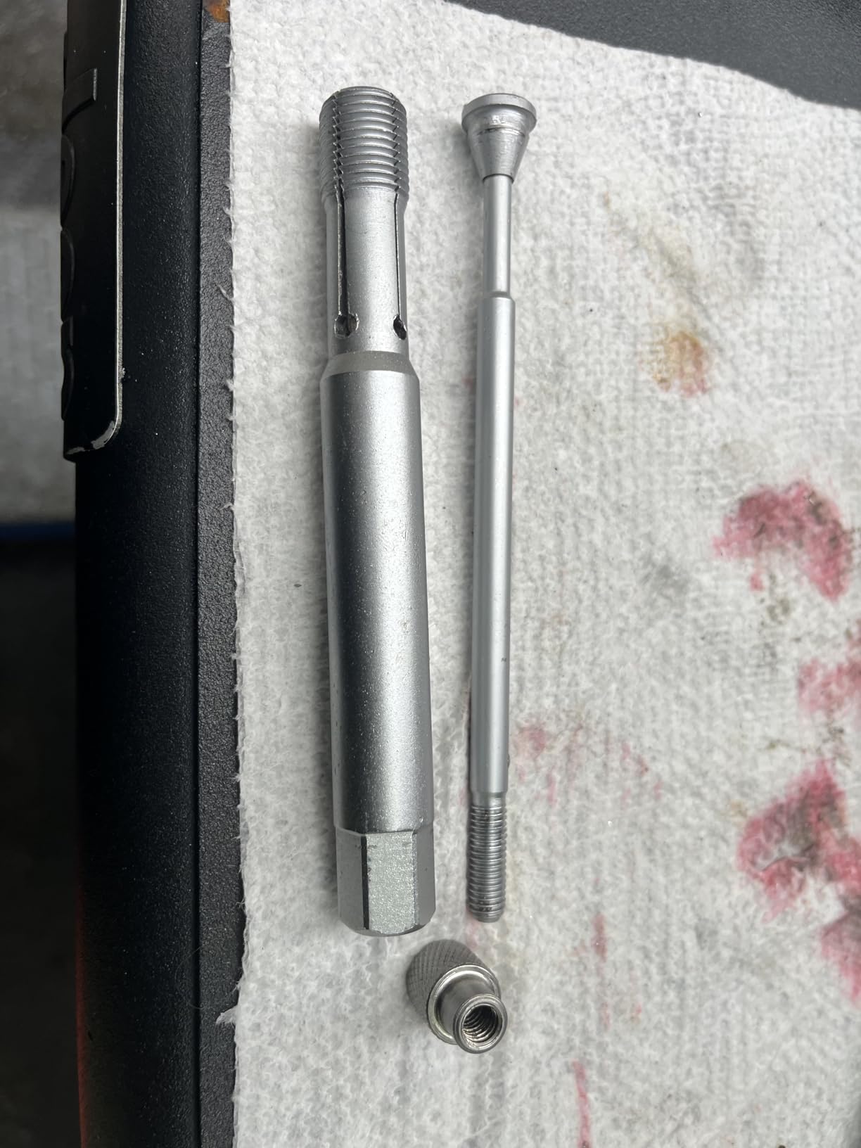 DPTOOL 14mm Back Tap Spark Plug Thread Repair Tool M14x1.25 Thread Chase Tap for Repairing Threads and Preventing Metal Shavings from Entering The Cylinder, 5.27'' Long customer photo 1
