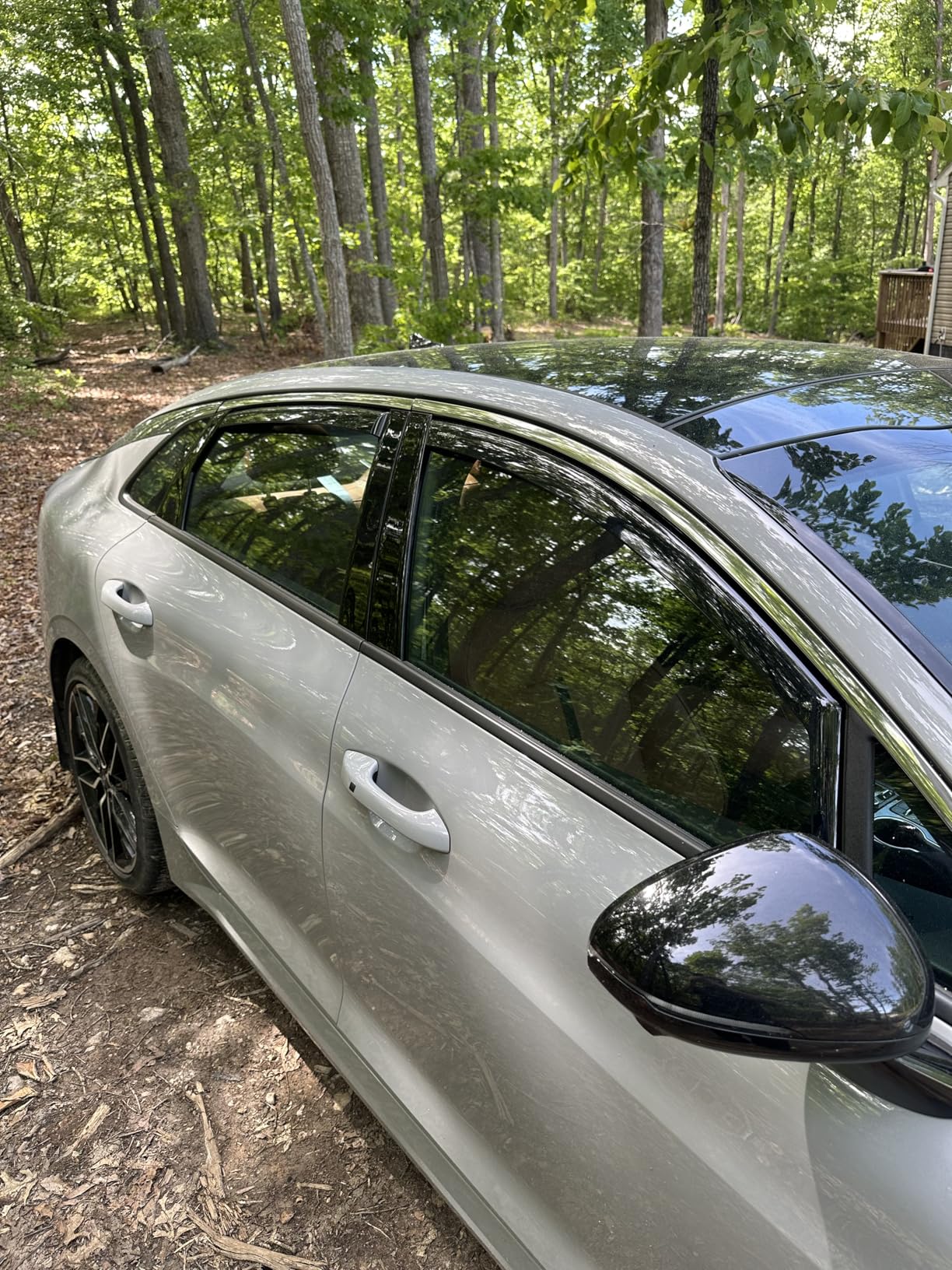 Goodyear Shatterproof in-Channel Window Deflectors for Kia K-5/K5 2021-2026, Rain Guards, Window Visors for Cars, Vent Deflector, Car Accessories, 4 pcs - GY008024 customer photo 1