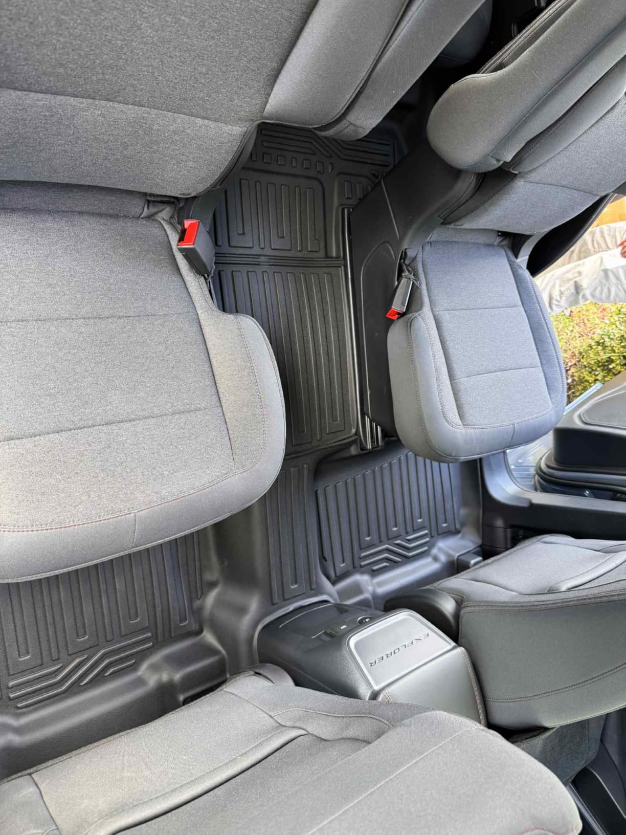 Floor Mats for 2020-2025 2026 Ford Explorer Accessories, Cargo Mat with Backrest Mat All Weather TPE Waterproof for Ford Explorer 6 Passenger Captain Seat ST Accessories 2025 2024 2023 customer photo 2