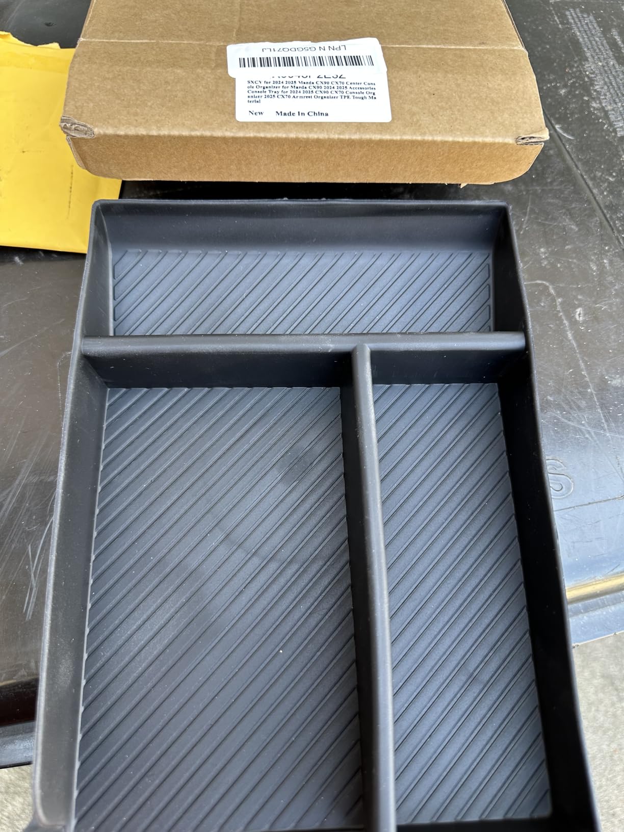 SXCY for 2024 2025 2026 Mazda CX90 CX70 Center Console Organizer for Mazda CX90 Accessories 2024 2025 2026 CX90 CX70 Console Organizer Tray 2025 2026 CX70 Armrest Organizer TPE Tough Material customer photo 2