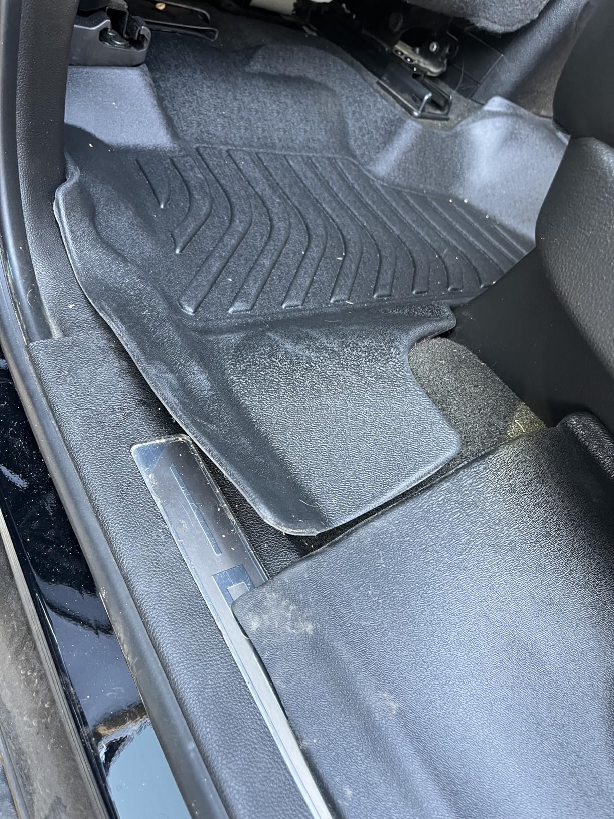 Binmotor-for Toyota Highlander 2020-2024 2025 Custom Fit Floor Mats and Cargo Liner Set, 3 Rows with Cargo Mat Set,TPE Rubber Liners for Toyota Highlander Accessories Mats Trunk Mat-Black customer photo 2